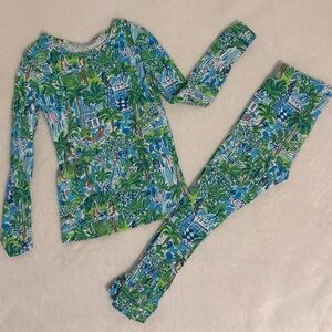 Lilly Pulitzer Green Kids Pajamas